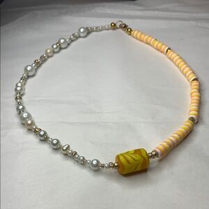 5/$20 (ENTIRE SHOP CLEARANCE) Handmade elegant candy corn beautiful necklace